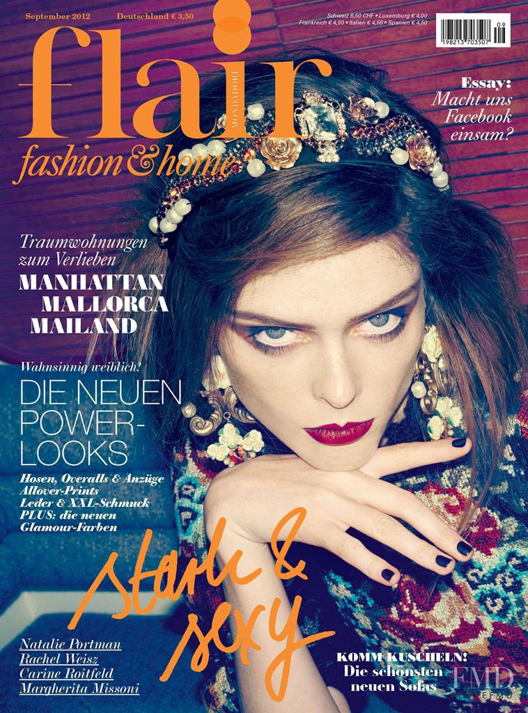 Coco Rocha featured on the Flair Germany cover from September 2012