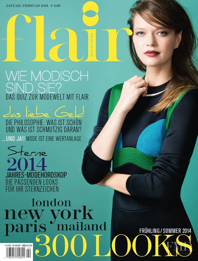 Liza Kei featured on the Flair Germany cover from January 2014
