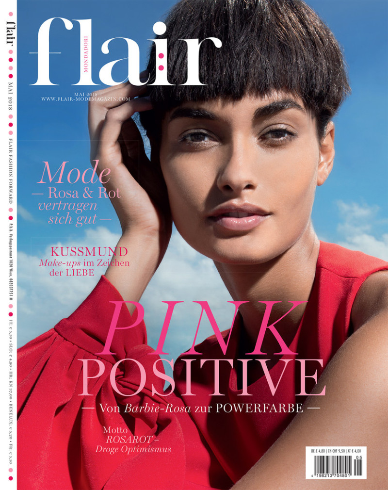 Gizele Oliveira featured on the Flair Germany cover from May 2018