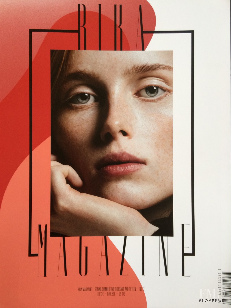Rianne Van Rompaey featured on the Rika cover from March 2015