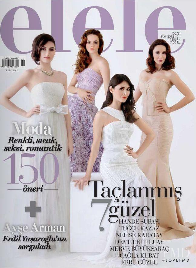 Hande Subasi, Nefise Karatay, Demet Sener featured on the Elele Turkey cover from January 2012