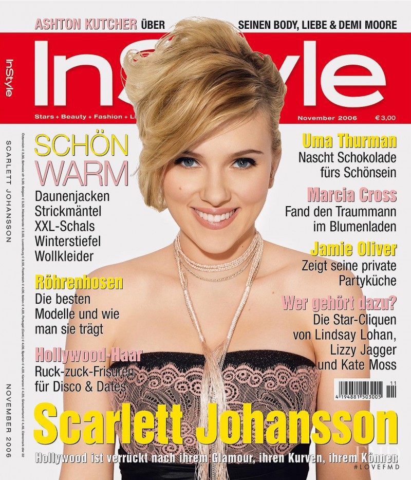 Scarlett Johansson featured on the InStyle Germany cover from November 2006