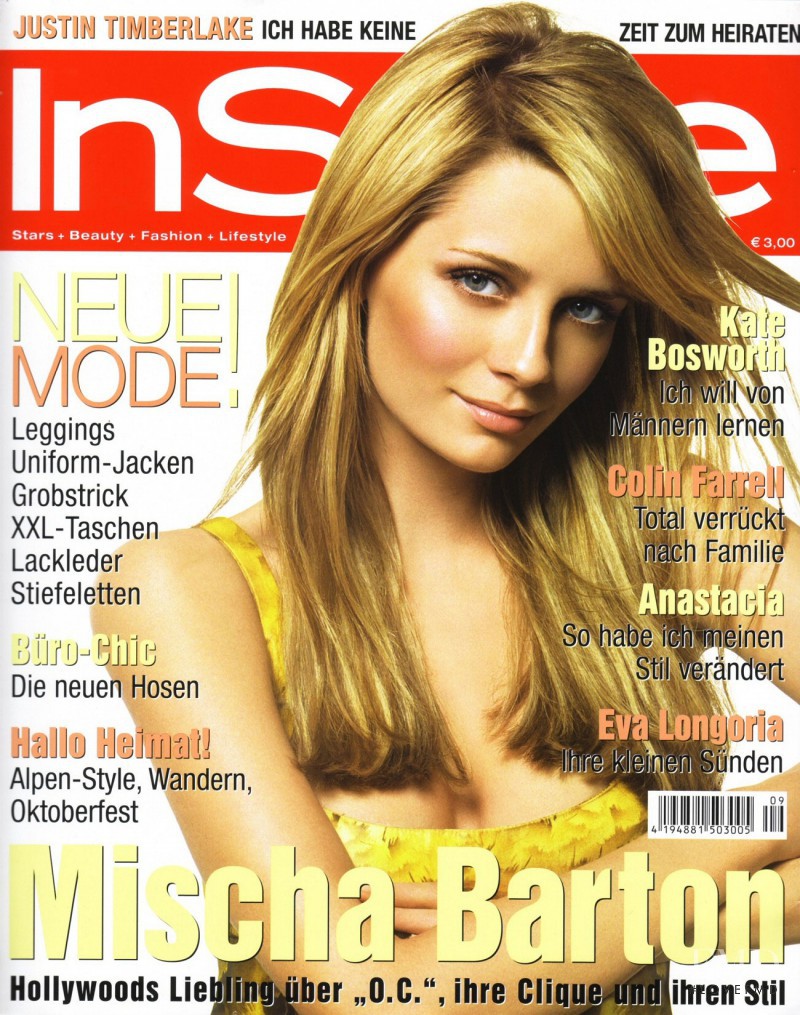 Mischa Barton featured on the InStyle Germany cover from September 2006