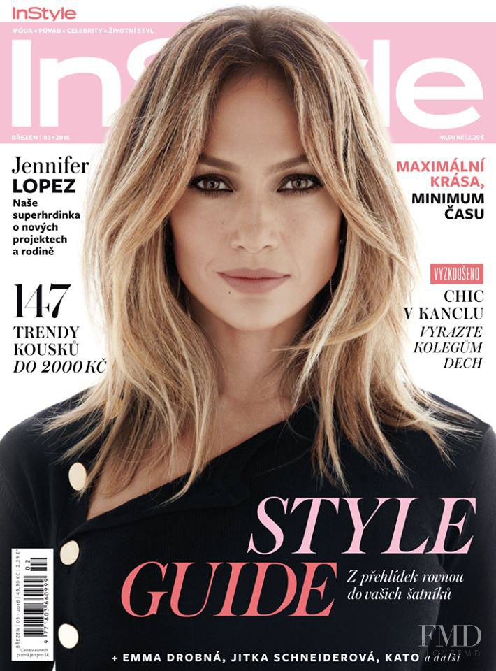 Jennifer Lopez featured on the InStyle Germany cover from March 2016