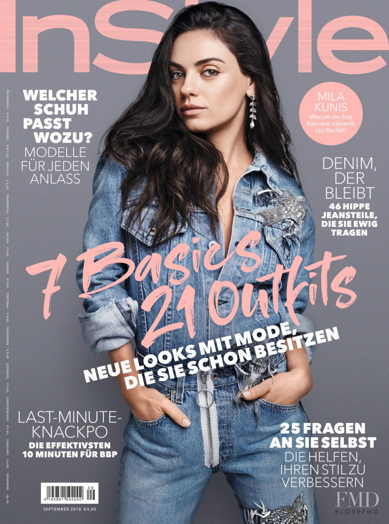  featured on the InStyle Germany cover from September 2018