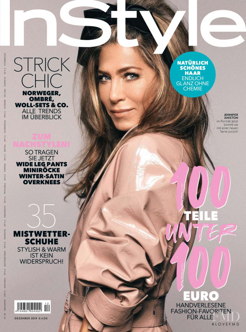 Jennifer Aniston featured on the InStyle Germany cover from December 2019