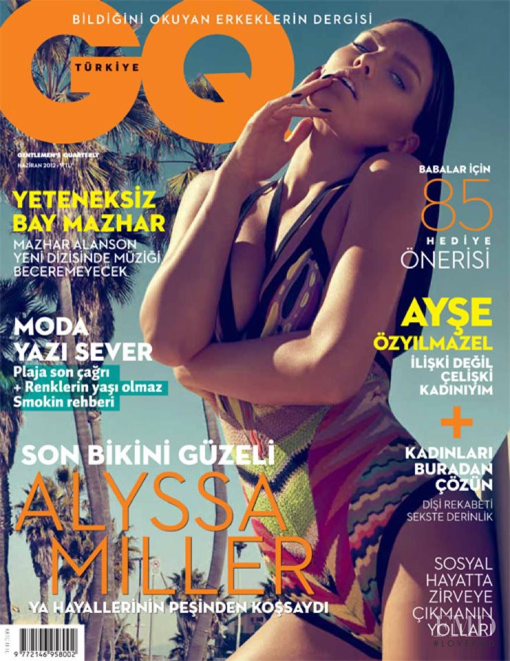 Alyssa Miller featured on the GQ Turkey cover from June 2012