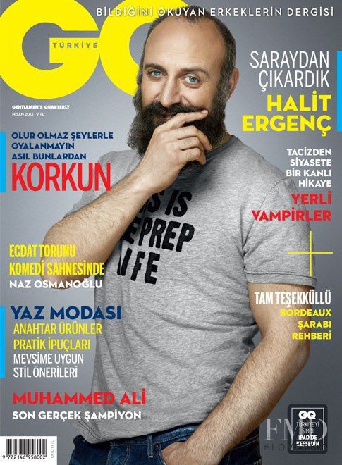 Halit Ergenç featured on the GQ Turkey cover from April 2013