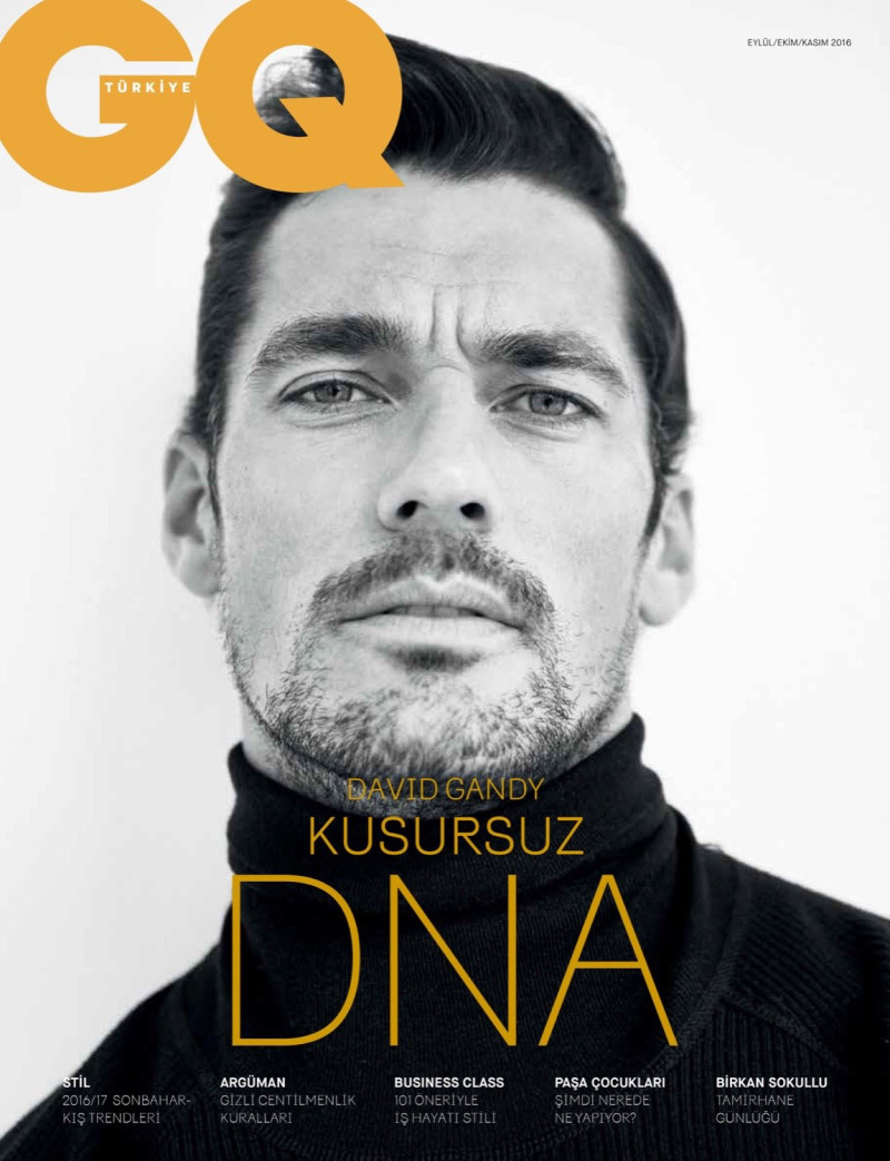 David Gandy featured on the GQ Turkey cover from September 2016