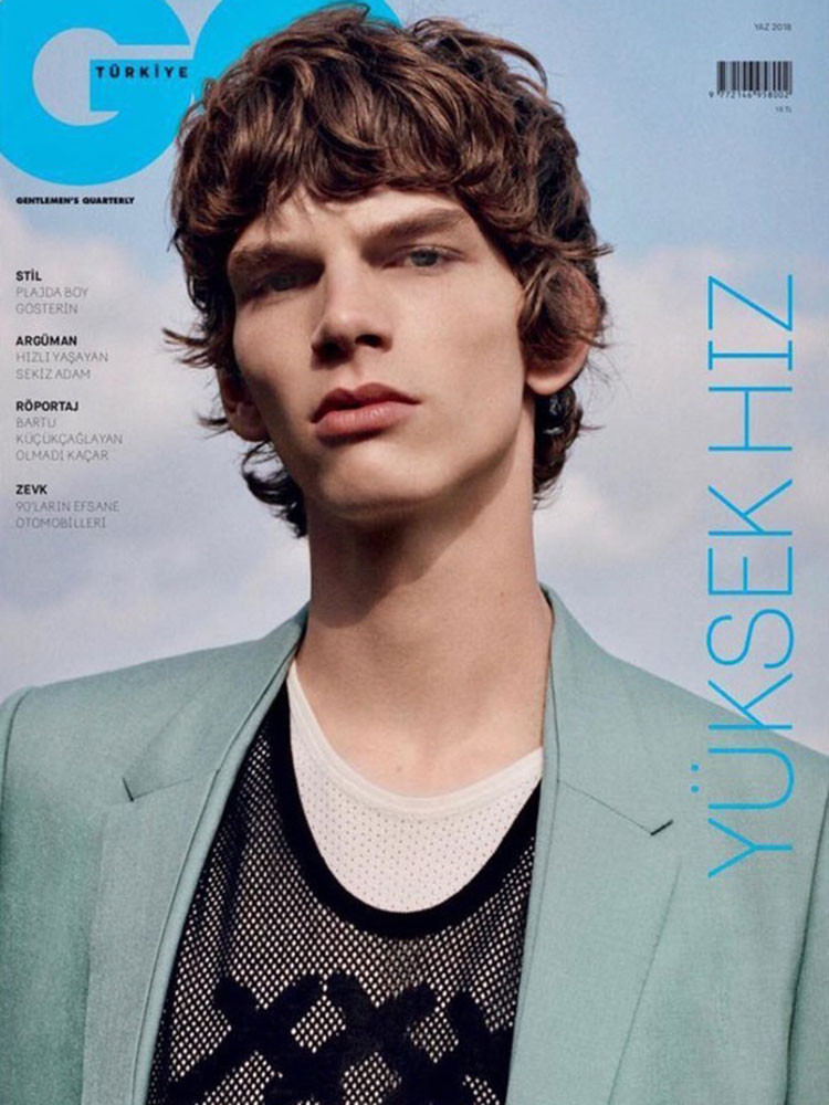 Erik van Gils featured on the GQ Turkey cover from June 2018