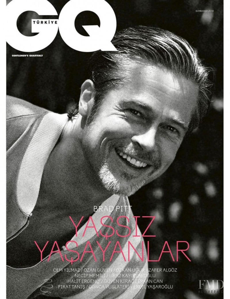 Brad Pitt featured on the GQ Turkey cover from October 2019
