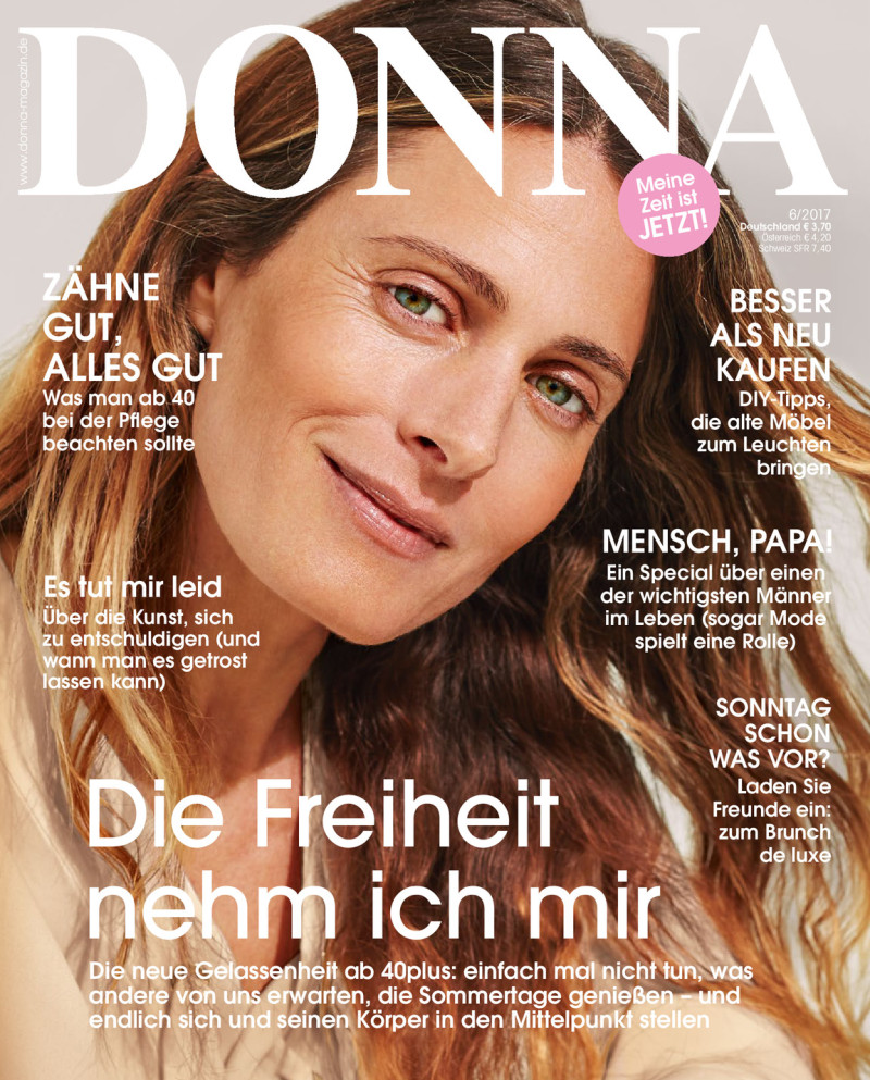 Natacha Senechal featured on the Donna Germany cover from June 2017