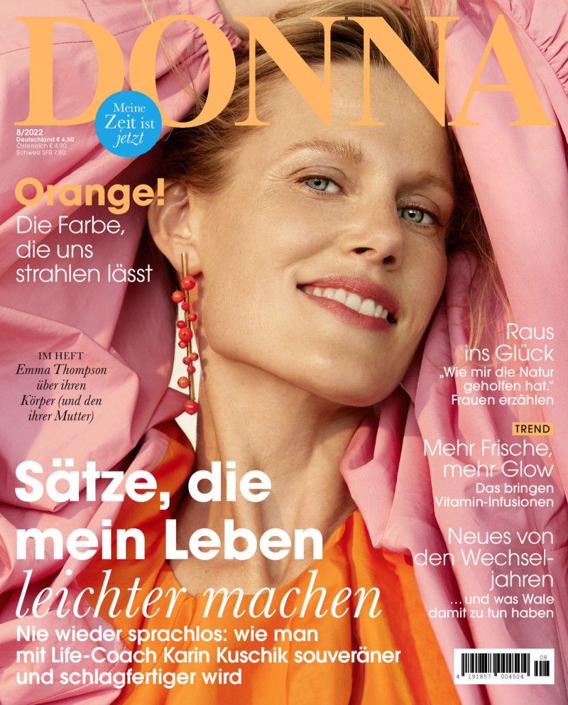 Christa Verboom featured on the Donna Germany cover from August 2022