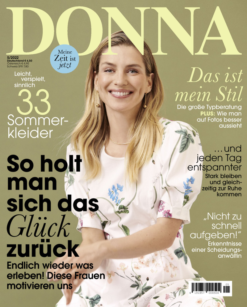 Szilvia Miskolczi featured on the Donna Germany cover from May 2022