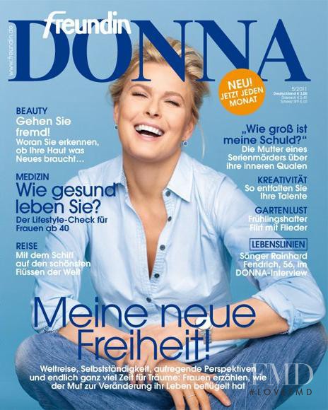 Vendela Maria Kirsebom featured on the Donna Germany cover from May 2011