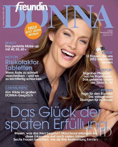 Keri Claussen featured on the Donna Germany cover from January 2012