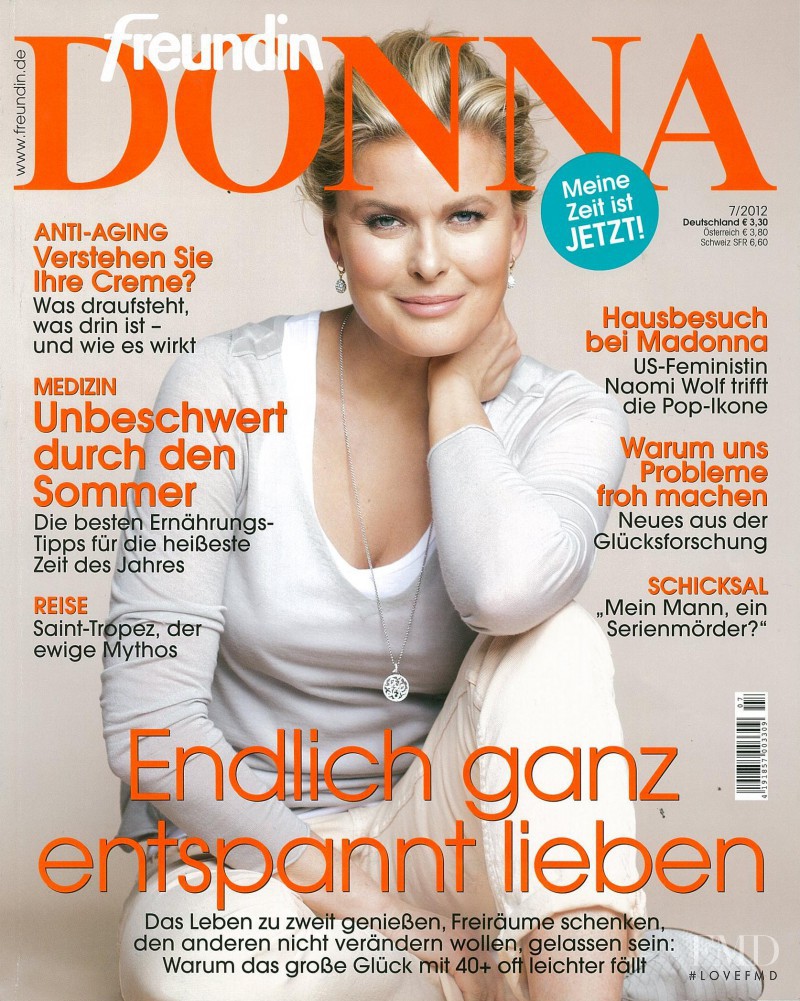 Vendela Maria Kirsebom featured on the Donna Germany cover from July 2012