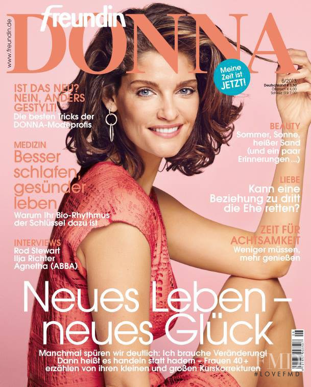 Nadia el Dassouki featured on the Donna Germany cover from June 2013