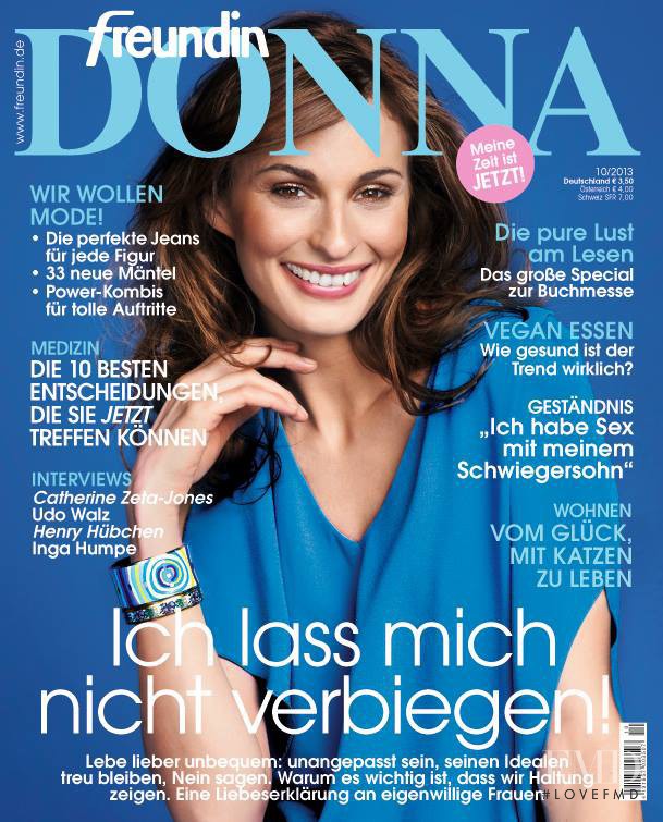 Line Goest featured on the Donna Germany cover from October 2013