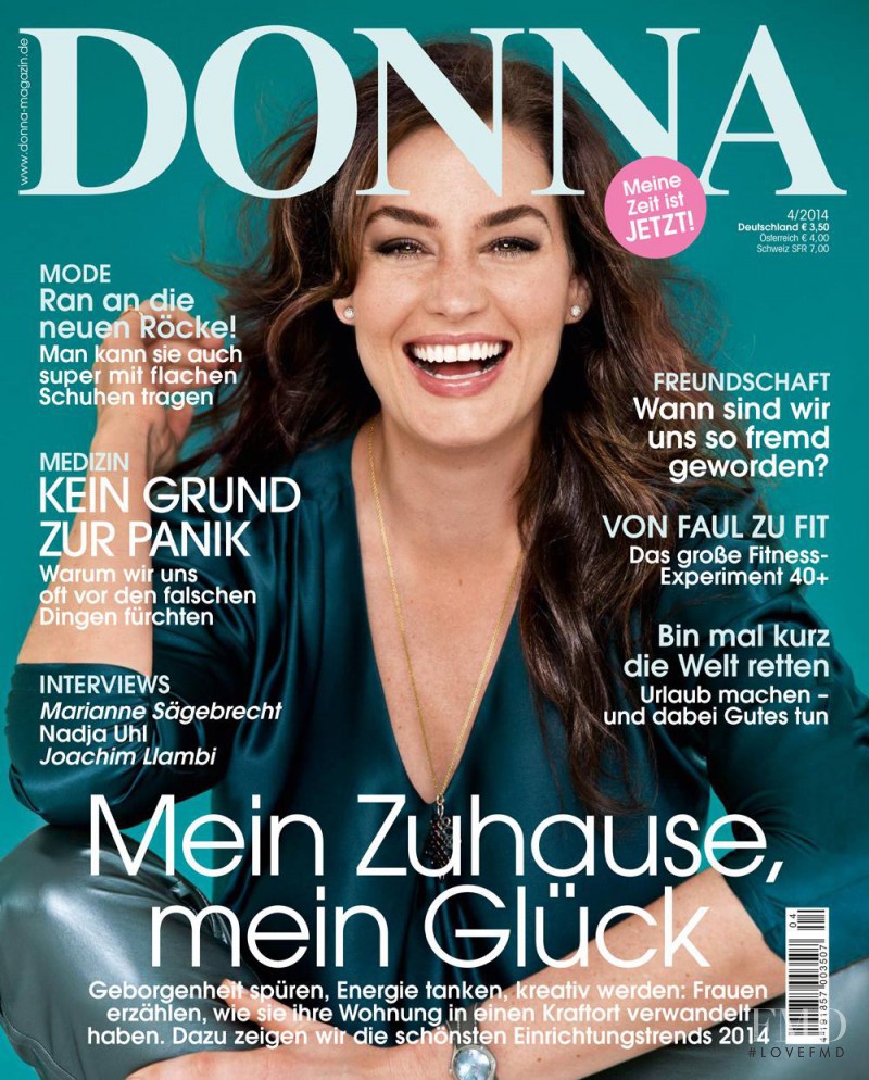 Krissy Woodard featured on the Donna Germany cover from April 2014
