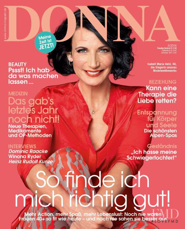 Isabell Maria Held featured on the Donna Germany cover from February 2014