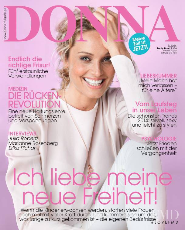 Beri Smither featured on the Donna Germany cover from March 2014