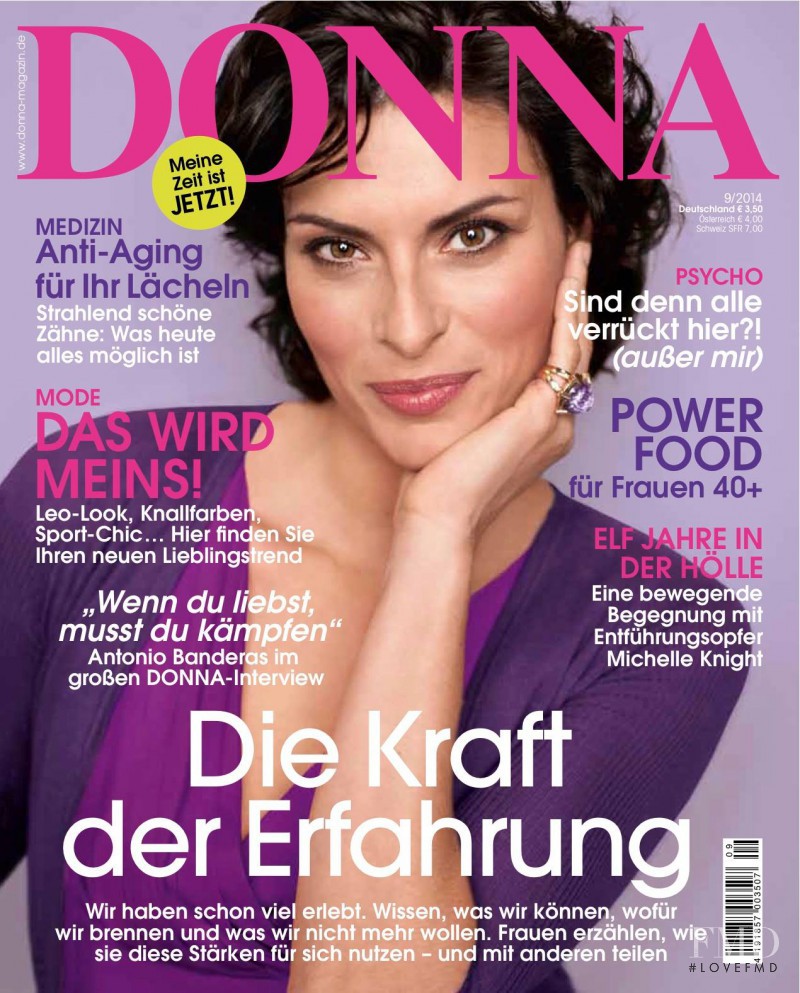 Magali Amadei featured on the Donna Germany cover from September 2014