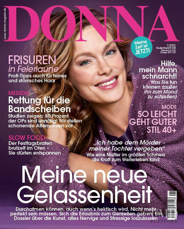 Keri Claussen featured on the Donna Germany cover from January 2015