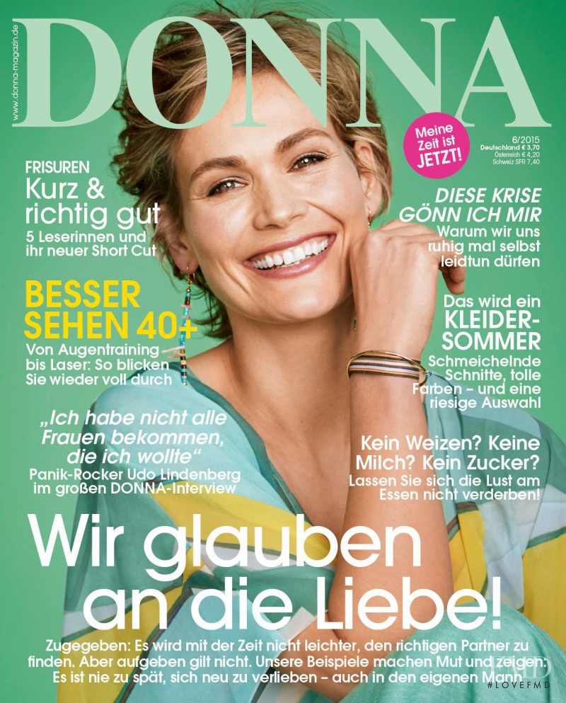 Christine Beutmann featured on the Donna Germany cover from June 2015