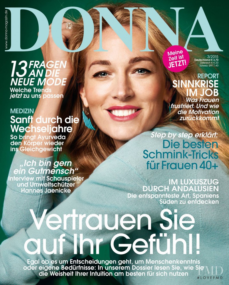Elaine Irwin Mellencamp featured on the Donna Germany cover from March 2015