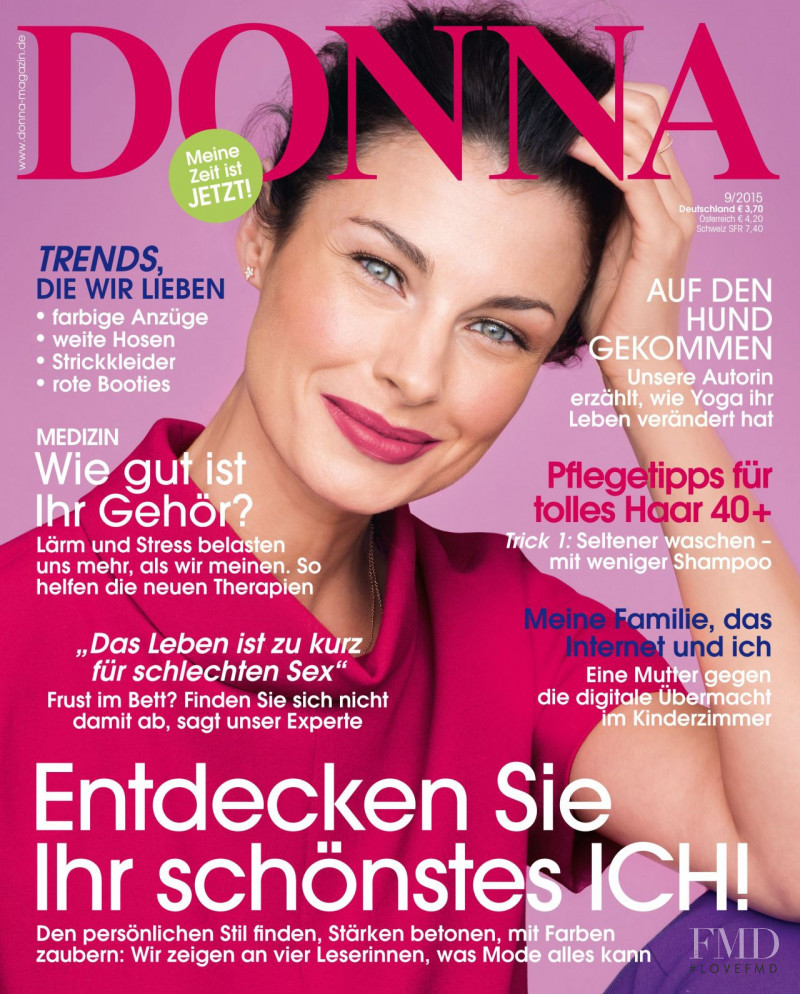 Connie Houston featured on the Donna Germany cover from September 2015