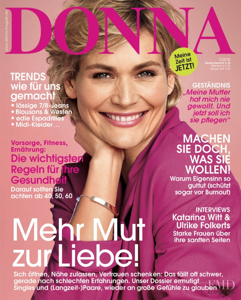 Christine Beutmann featured on the Donna Germany cover from March 2016