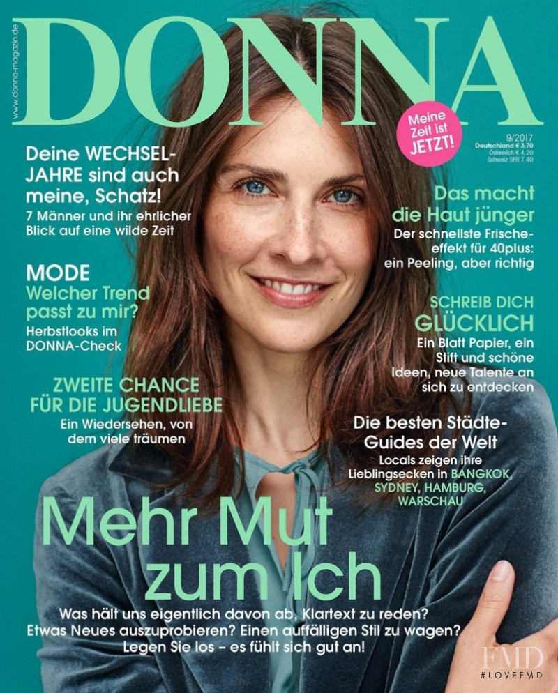 Gaelle Brunet featured on the Donna Germany cover from September 2017