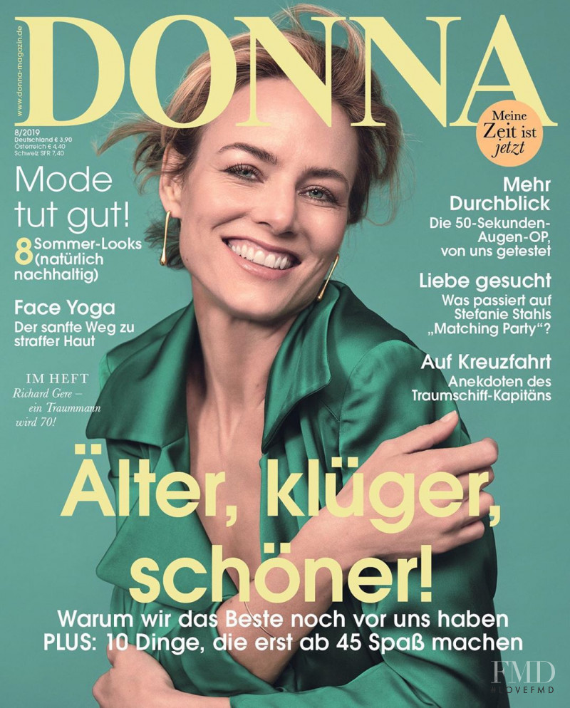 Silke van der Laan featured on the Donna Germany cover from August 2019