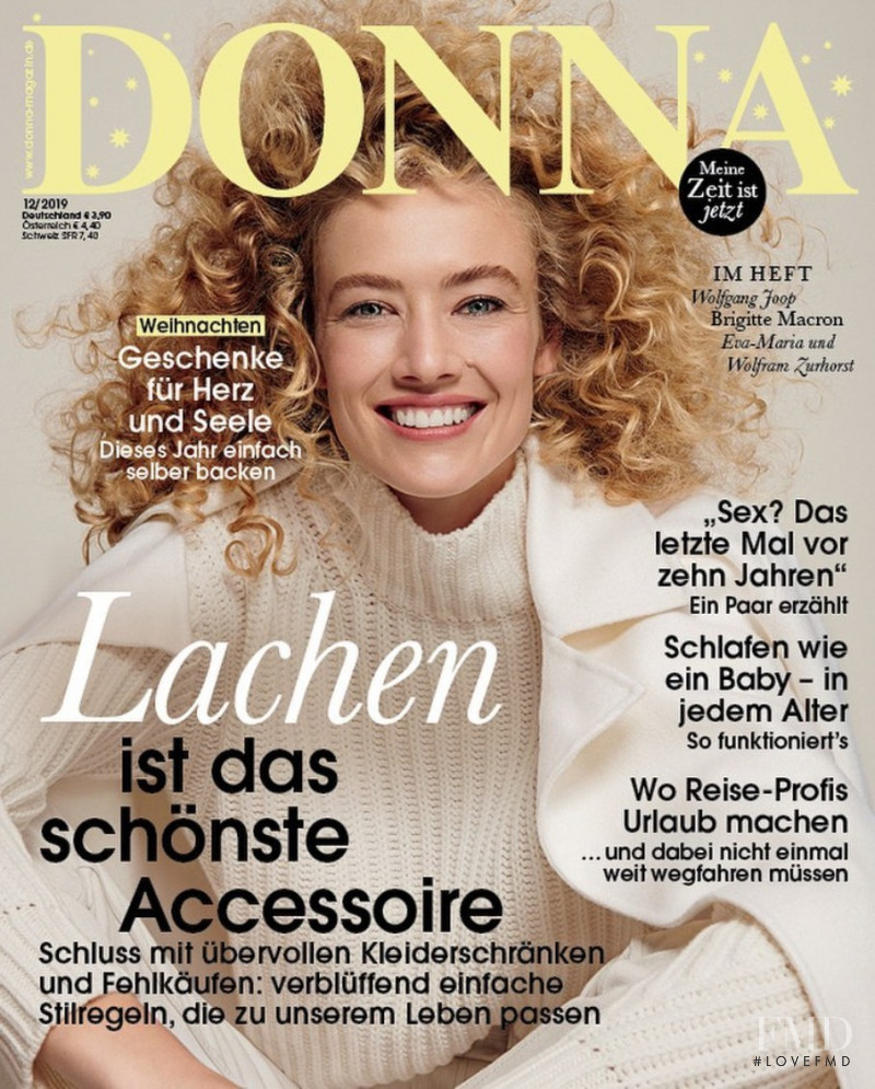 Rosanne Swart-Doosje featured on the Donna Germany cover from December 2019