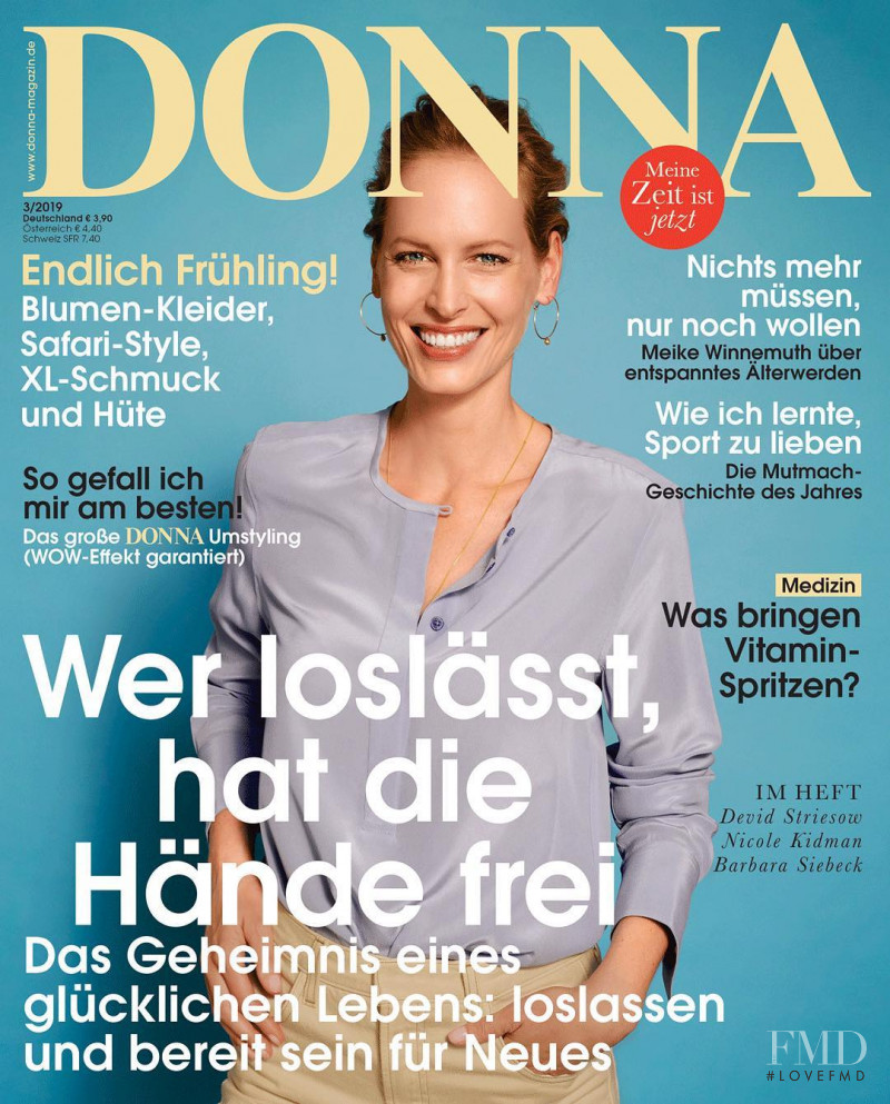 Sarina Arnold featured on the Donna Germany cover from March 2019