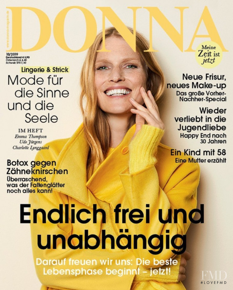 Hartje Andersen featured on the Donna Germany cover from October 2019