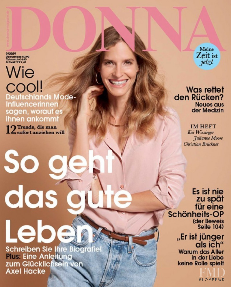 Clara Mas featured on the Donna Germany cover from September 2019