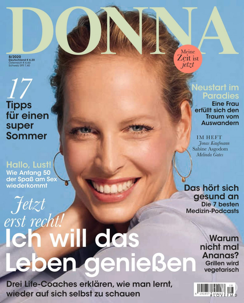 Sarina Arnold featured on the Donna Germany cover from August 2020