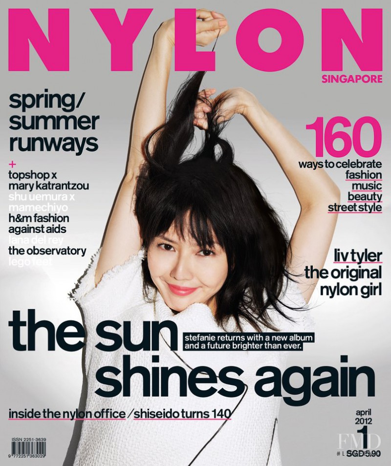 Stefanie Sun featured on the Nylon Singapore cover from April 2012