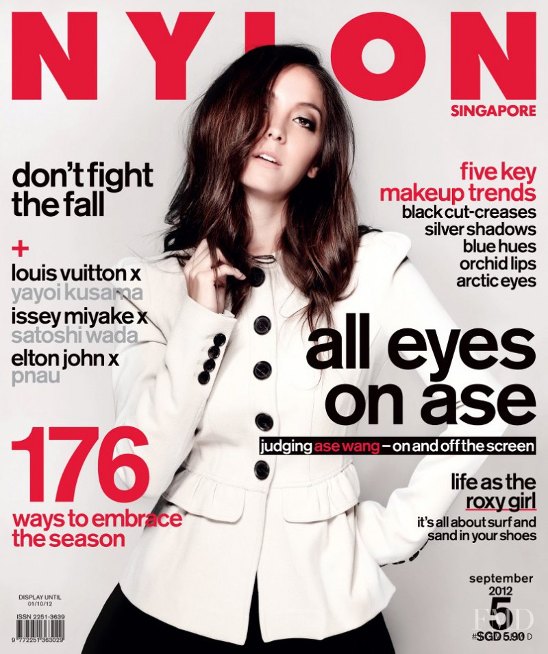 Ase Wang featured on the Nylon Singapore cover from September 2012