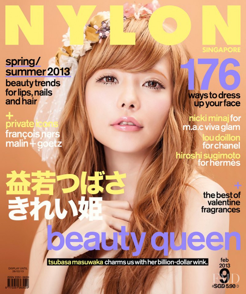 Tsubasa Masuwaka featured on the Nylon Singapore cover from February 2013