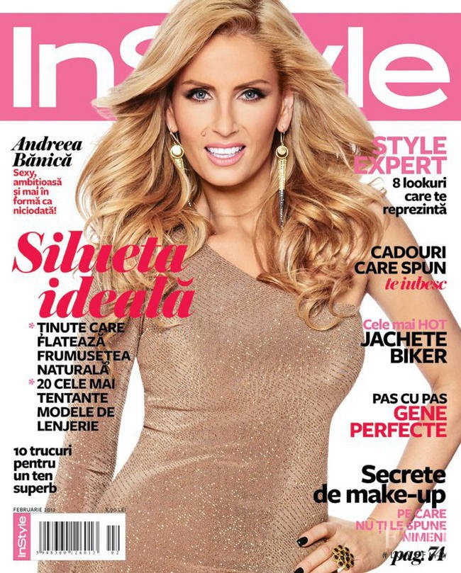 Andreea Banica featured on the InStyle Romania cover from February 2012