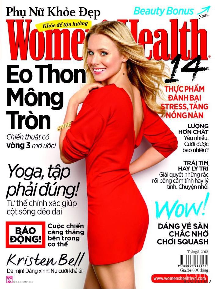 Kristen Bell featured on the Women\'s Health Vietnam cover from May 2012