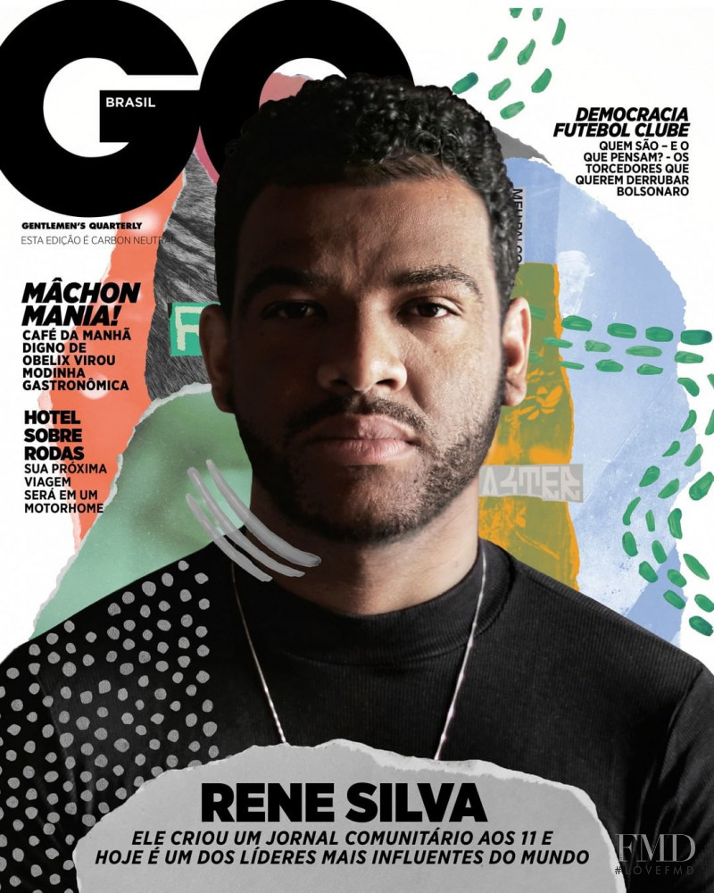 Rene Silva featured on the GQ Brazil cover from July 2020