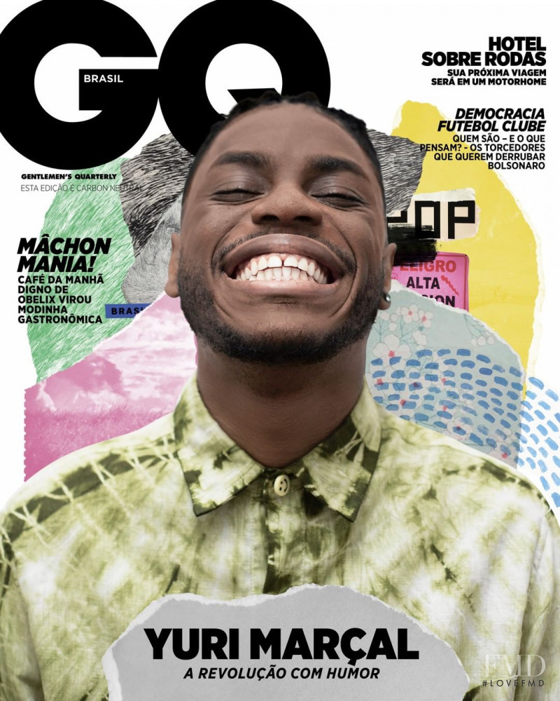 Yuri Marcal featured on the GQ Brazil cover from July 2020
