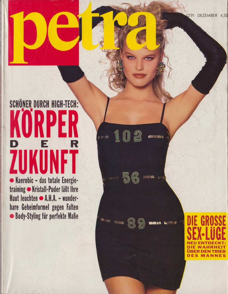 Eva Herzigova featured on the Petra cover from December 1991