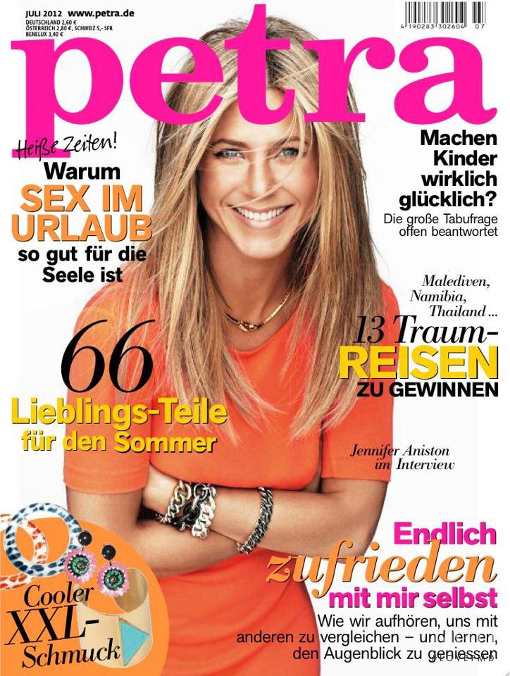 Jennifer Aniston featured on the Petra cover from July 2012