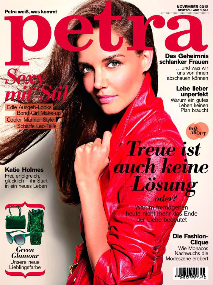 Katie Holmes featured on the Petra cover from November 2012