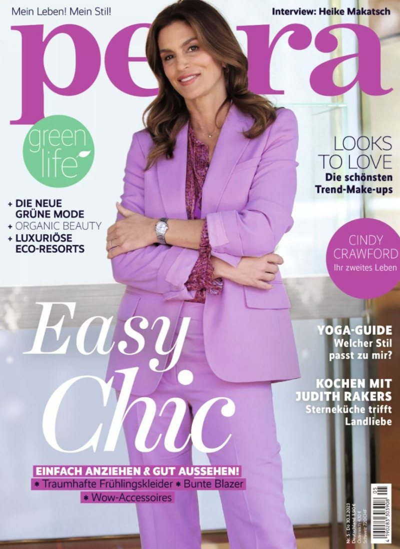 Cindy Crawford featured on the Petra cover from March 2023